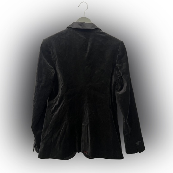 A New Day Black Velvet, Satin, & Buttons Blazer – Size 6  FLAW  Night Out Party - Picture 2 of 10
